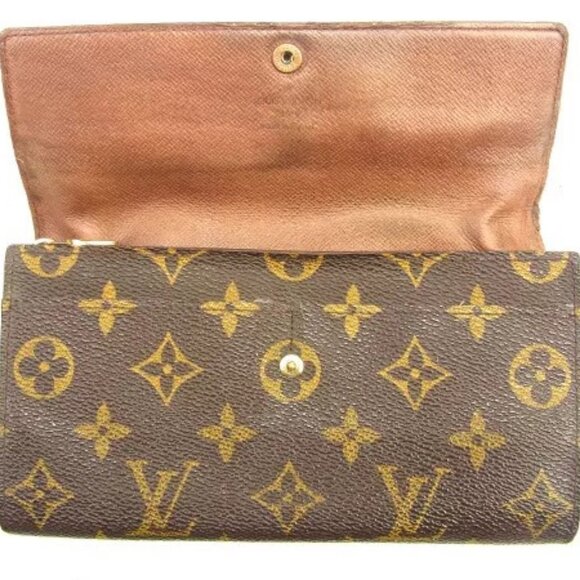 Louis Vuitton Wallet Purse Monogram Brown Woman unisex Authentic Used - Picture 7 of 12